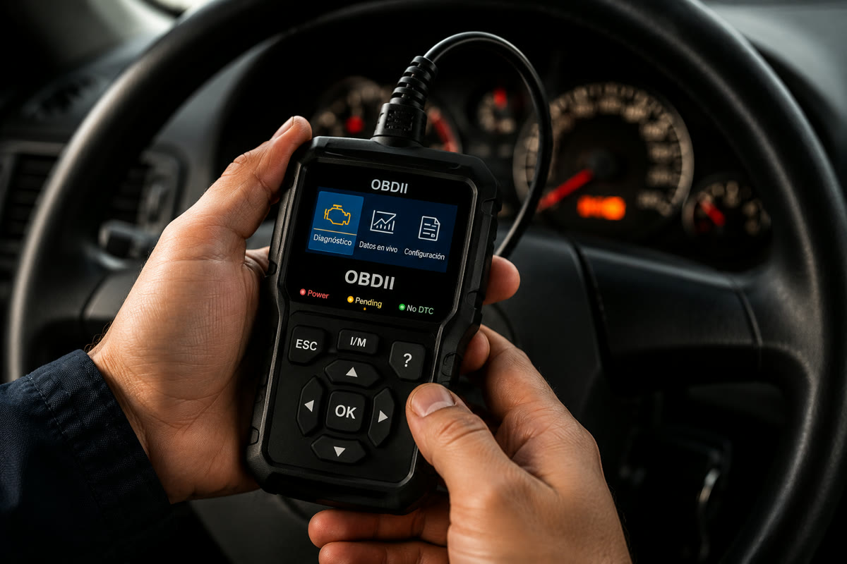 Diagnóstico OBDII en el taller Hert